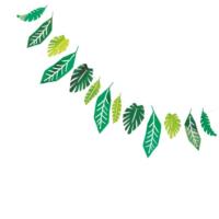 FOIL SAFARI LEAVES GARLAND 7FT