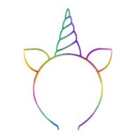 RAINBOW UNICORN PARTY HEADBAND