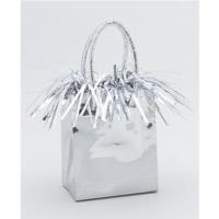 SILVER MINI GIFT BAG BALLOON WEIGHT