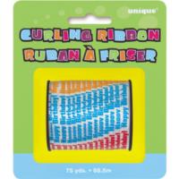 75 YARDS HAPPY BIRTHDAY CURLING RIBBON