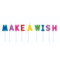 Make a Wish Letter Birthday Candles
