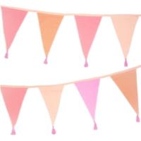 We Heart Birthdays Pink Fabric Bunting