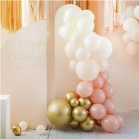 PEACH AND GOLD BALLOON ARCH KIT