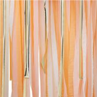 GOLD AND PEACH STREAMER PARTY BACKDROP