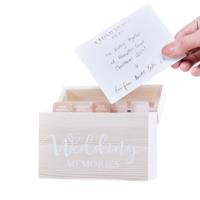 WOODEN WEDDING MEMORY BOX