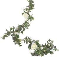 Eucalyptus & White Flower Garland