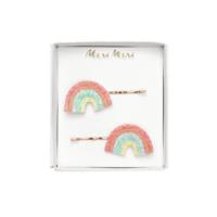 Glitter Rainbow Hair Slides