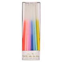 Rainbow Dipped Tapered Candles