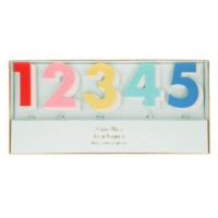 Rainbow Number Acrylic Toppers