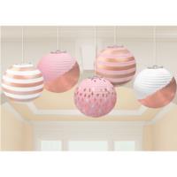 Rose Gold Blush Paper Lantern