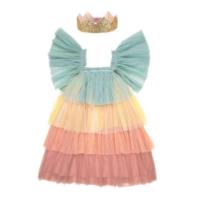 Rainbow Ruffle Princess Dress Up 5-6 Years