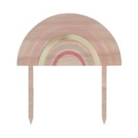 Wooden - Acrylic Rainbow Cake Topper