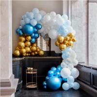 Luxe Blue and Gold Balloon Arch Kit