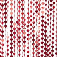 Backdrop Red Heart Fringe Curtain