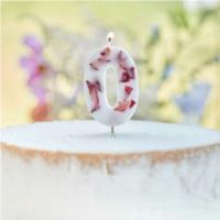 Pressed Petal Number 0 Candle