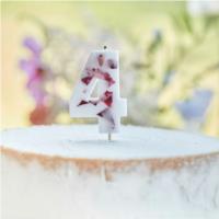 Pressed Petal Number 4 Candle