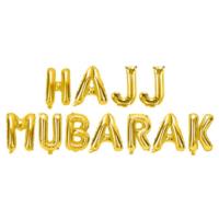 Gold Hajj Foil Balloons