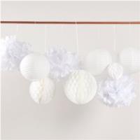 White Paper Lantern Decorations 