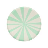 Mint Stripe Side Plate