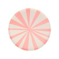 Pink Stripe Side Plates