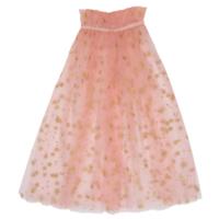 Pink Star Tulle Cape