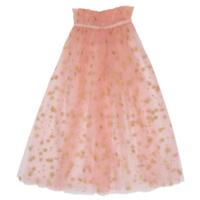 Pink Star Tulle Cape