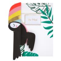 Flying Toucan Honeycomb Card