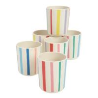 Bamboo Bright Stripe Cups