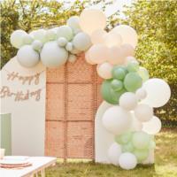 Sage, Nude & White Balloon Arch Kit