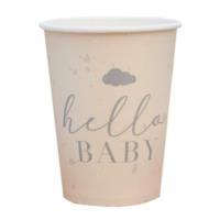Hello Baby Neutral Baby Shower Cups