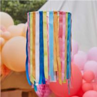 Rainbow Hanging Ribbon Hoop