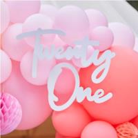 21st  Birthday Balloon Arch Sign