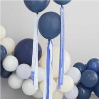 Blue Streamer Balloon Tails