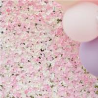 Pink & White Flower Wall Backdrop Tile