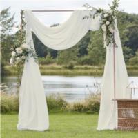 Ivory Draping Fabric Wedding Backdrop
