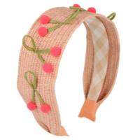 Raffia Headband Cherries