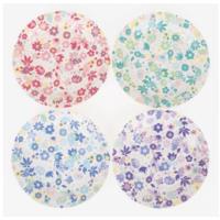 Flower paper plates 