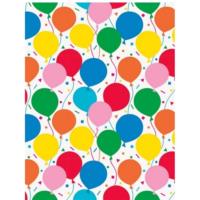 Colourful balloons gift wrap