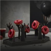 Halloween Coffin and Zombie Hand Donut Stand