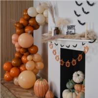 Burnt Orange Balloon Arch With Pampas