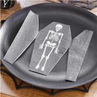 Fold Out Skeleton Coffin Napkin