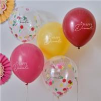 Happy Diwali Confetti Balloons