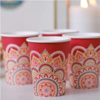 Multicoloured Patterned Paper Cups