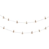 Wooden Tree Pegs with Twine