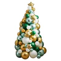 Green and Gold Balloon Tree