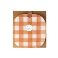 Gingham Pumpkin Napkins