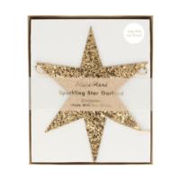 Eco Glitter Stars Garland