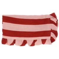 Red & Pink Stripe Ruffle Napkins