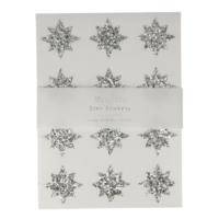 Silver Eco Glitter Star Stickers