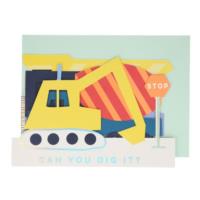 Construction Concertina Card